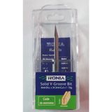 Ronia Ahşap Freze Bıçağı 28-06034506 Katı V Oyma Freze Ucu Sap 6 mm