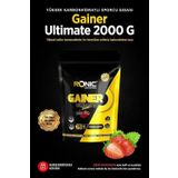 Ronic Nutrition Gainer Mass Ultimate 2000 G Kilo Almaya Yardımcı Karbonhidrat Tozu (ÇİLEK AROMALI)