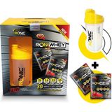 Ronic Nutrition Roniwhey Platinium 30 Şase 1350 gr Whey Protein Tozu Kolajen İçerikli Yetişkinler İçin - Çikolata & Çilek