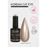 RONIKI Kalıcı Oje Korean Cat Eye - Kadife Kedi Gözü Secret Moonlight 01 10ML