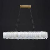 Ronisu Aydınlatma Ardora Mermer Avize , Modern Lüks Tasarım Avize Ra-Avz- 3897-74-39 - 100cm - Eskitme