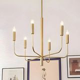 Ronisu Aydınlatma Vintage Retro Minimalist Avize - Yemek Odası ve Restoran Avize 3143-W03-2Z-TX - Gold