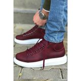 Roof Atelier Erkek Bordo Bağcıklı Kalın Taban Bot - 258 - Cbt Roma