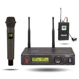 Roof R-1200E-Y UHF Kablosuz El ve Yaka Mikrofonu