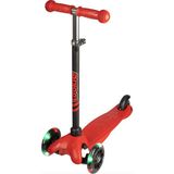 Rookie 3 Tekerlekli LED Işıklı Scooter Kırmızı 2 - 4 Yaş İçin Katlanabilir ve Dayanıklı