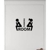 Room - Thinking Banyo Kapısı Sticker Yapıştırması