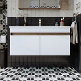 Roomart 100 cm Banyo Dolabı Beyaz Mat MDF Malzemeden Üretilmiş Modern Tasarım
