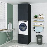 Roomart 2 Çekmeceli Çamaşır Ve Kurutma Makinesi Dolabı + Üst Dolap, Banyo Dolabı 240 Cm