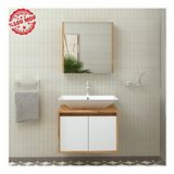 Roomart 2 Kapaklı Lavabolu 65 cm Asma Banyo Dolap Takımı