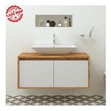 Roomart 2 Kapaklı Lavabolu Asma 100 cm Banyo Dolabı