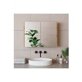 Roomart Ad7 Kulpsuz Cift Kapakli Ahsap-Mat Beyaz Mdf 80 Cm Aynali Banyo Ust Dolabi Banos1754