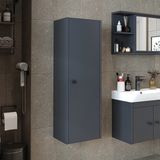 Roomart Ada Banyo Dolabı Mat Suntalam 110 cm Banyo Boy Dolabı - Antrasit