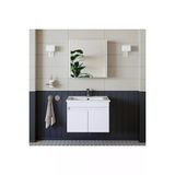 Roomart Al3 Ayaksiz 2 Kapakli Lavabolu Beyaz Mdf 65 Cm Banyo Dolabi Aynali Ust Dolabi