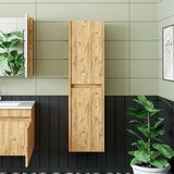 Roomart Atlantik Mat Mdf 130 x 35 cm Banyo Boy Dolabı - Atlantik Çam