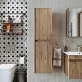 Roomart Atlantik Mat Mdf 130 X 35 Cm Banyo Boy Dolabı Çam