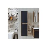 Roomart Bd2 Ayaksiz 2 Kapakli Ahsap-Antrasit 130 X 35 Cm Banyo Boy Dolabi