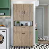 Roomart Camasir Sepetli Banyo Dolabi, Cok Amacli Cekmeceli Dolap 90 X 200 Cm