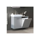 ROOMART Dubai Kapaklı ve Sepetli 92.2 cm Mdflam Banyo Dolabı, Lavabolu Banyo Alt Dolabı