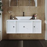 ROOMART Gusto Ayaksız Lavabolu Mdf 120 cm Çekmeceli Banyo Dolabı