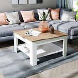 Roomart Helsinki Orta Sehpa 80 cm - Atlantik Çam-Beyaz