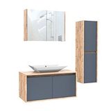 Roomart Lavabolu 100 cm Boy Dolaplı Banyo Dolabı