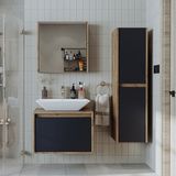 Roomart Lavabolu 65 cm Banyo Dolabı Aynalı Banyo Üst Dolabı