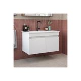 ROOMART '' Lavabolu '' Mat Mdf 80 Cm Banyo Alt Dolabı
