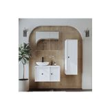Roomart Lavabolu Mdf 75 cm Çekmeceli Gusto Banyo Dolabı + Aynalı Üst Dolabı + Boy Dolabı