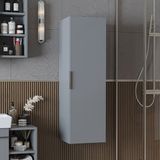 Roomart Likya Banyo Dolabı Mat Mdflam 114 Cm Banyo Boy Dolabı Kül Gri