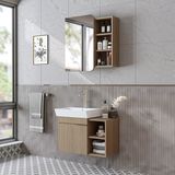 Roomart Likya Mdflam Lavabolu Banyo Dolabı Takımı, 72 cm Lavabolu Banyo Alt Dolabı + Üst Dolabı
