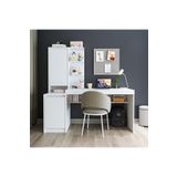ROOMART Nora Bilgisayar Masası, Raflı Çalışma Masası , Çalışma Ofis Masası Sol Dolaplı, Bilgisayar Masası