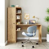 Roomart Roma Modern Tasarımlı Raflı Çalışma Masası Suntalam Malzeme ile Dayanıklı Yapı - 143 CM - Atlantik Çam