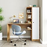 Roomart Roma Rafli Çalışma Masası , Çalışma Ofis Masası Sağ Atlantik Çam Renk : Çam