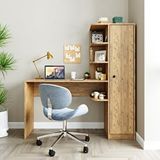 Roomart Roma Raflı Calısma Masası Calısma Ofıs Masası Sag Dolap Atlantık Cam