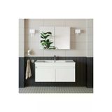 Roomart Roomart Al3 Ayaksiz 2 Kapakli Lavabolu Beyaz Mdf 100 Cm Banyo Dolabi Aynali Ust Dolabi