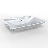 Roomart Tezgah Üstü Çanak Lavabo Banyo Dolabı Lavabosu 61 Cm Beyaz