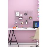 Roomie Home 60x80 Tel Pano Beyaz, Metal Fotoğraf Askısı -- iki adet Kıskaç ve dört Adet Mini Mandal Hediyeli