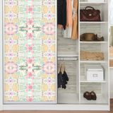 RoomMates RMK10853WP Pembe Senkronize Geometrik Peel ve Stick Duvar Kağıdı 52,1 cm x 5,0 m, Beyaz