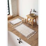 Root 2’li Takım Banyo Paspası Bambu 40x60+60x90 cm Koyu Gri