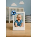 Root Made Instax Fotoğraf Çerçevesi Minimalist Dekoratif Vesikalık Masaüstü Çerçeveler Bebek Aile Çift Fotoğraf Köşesi Dekor - Beyaz - Mavi