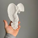 Root Made Melek Şeklinde Kapı Çerçeve Süsü Fotoğraf Çerçeve Süsü 20CM Çocuk Odası Kapı Süsü - Beyaz