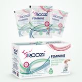 Roozi Kadın İntim Mendilleri – Vajinal Sağlığı Destekler – pH Dengeli, Aloe İçerikli, Hareket Halinde Hijyen, Koku Giderir – Genital Temizlik Mendilleri – 20li Ayrı Paketlenmiş Mendil