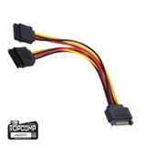 Ropcomp 15-pin Sata 2x Dişi - Erkek Y Çoklayıcı Kablo