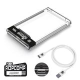 Ropcomp 2.5" Usb 3.0 Sata Harici Harddisk Kutusu Şeffaf