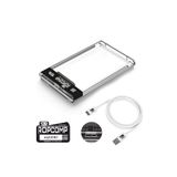 Ropcomp 2.5" USB 3.0 Sata Harici HDD Kutusu Şeffaf