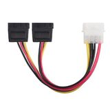 Ropcomp 4-Pin Molex Erkek - 15-Pin SATA Güç Dönüştürücü ve Çoklayıcı Kablo