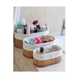 rope accessory 3'lü Bambu Sepet / Çok Amaçlı Bambu Sepet Seti