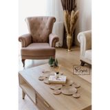 Rope Decor Doğal Jüt Hasır Runner, 75x35cm, El Yapımı Jüt Halat Salon Sehpa Örtüsü, Mutfak Masa Örtüsü, Ranır