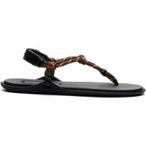 Rope Kahve Tekstil Kadın Düz Sandalet
