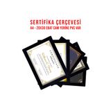 ropİİ 5 Adet A4 Çerçeve Siyah Pvcli 21x30 Sertifika Için Çerçeve Diploma Için Çerçeve Belge Için Çerçeve